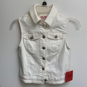 NWT Missimo Supply Co White Denim Vest XS
